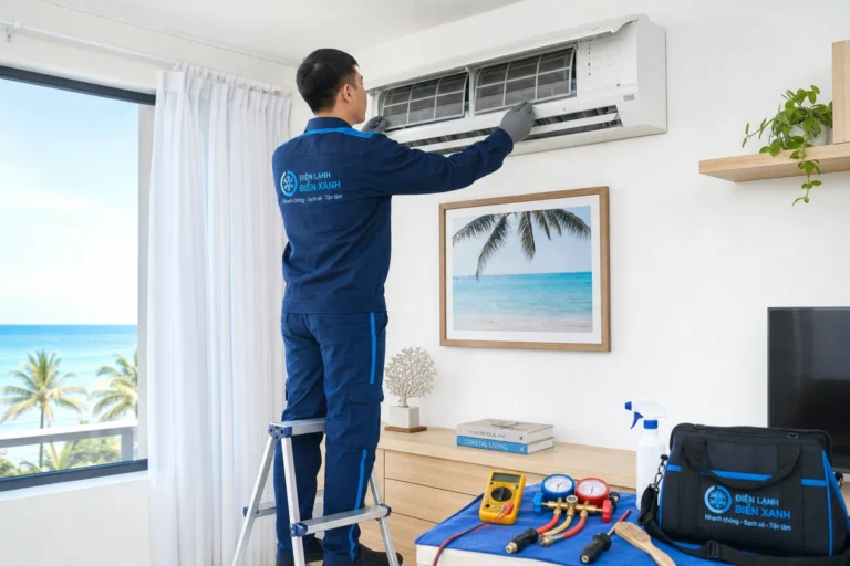 Kỹ thuật viên bảo trì máy lạnh định kỳ ở Vũng Tàu