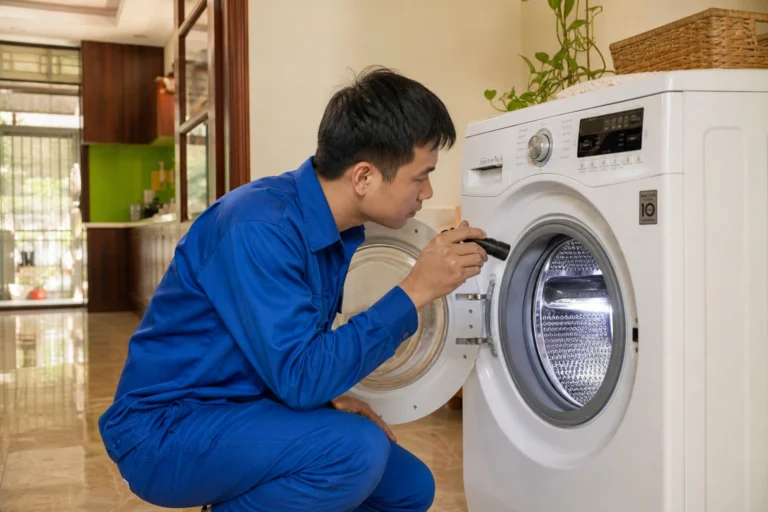 Kỹ thuật viên bảo trì máy giặt tại nhà Vũng Tàu
