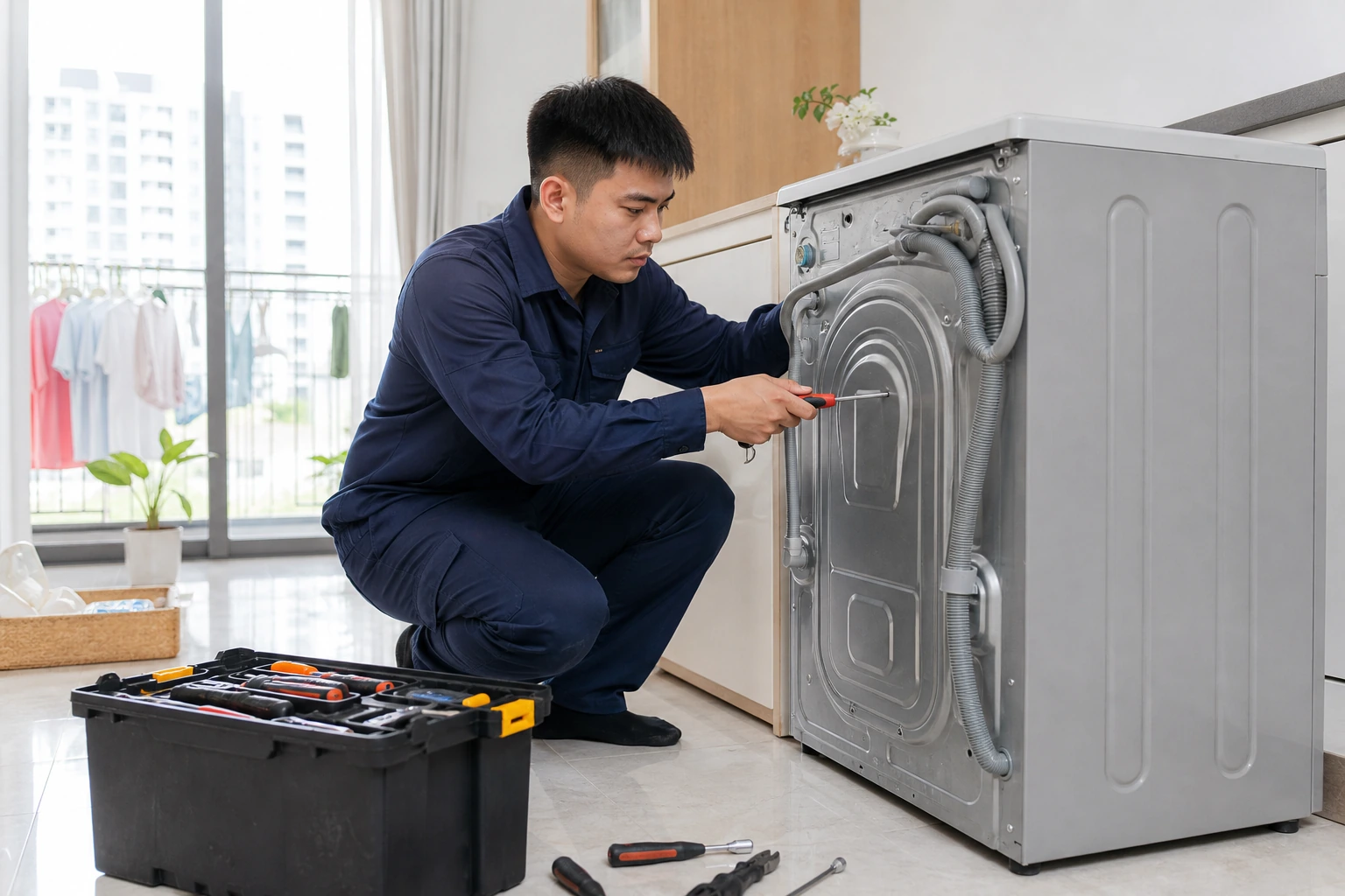 Thợ sửa máy giặt chuyên nghiệp tại Vũng Tàu