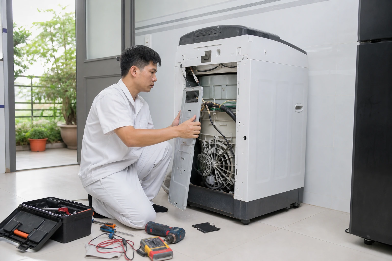 Kỹ thuật viên sửa máy giặt chuyên nghiệp tại Vũng Tàu