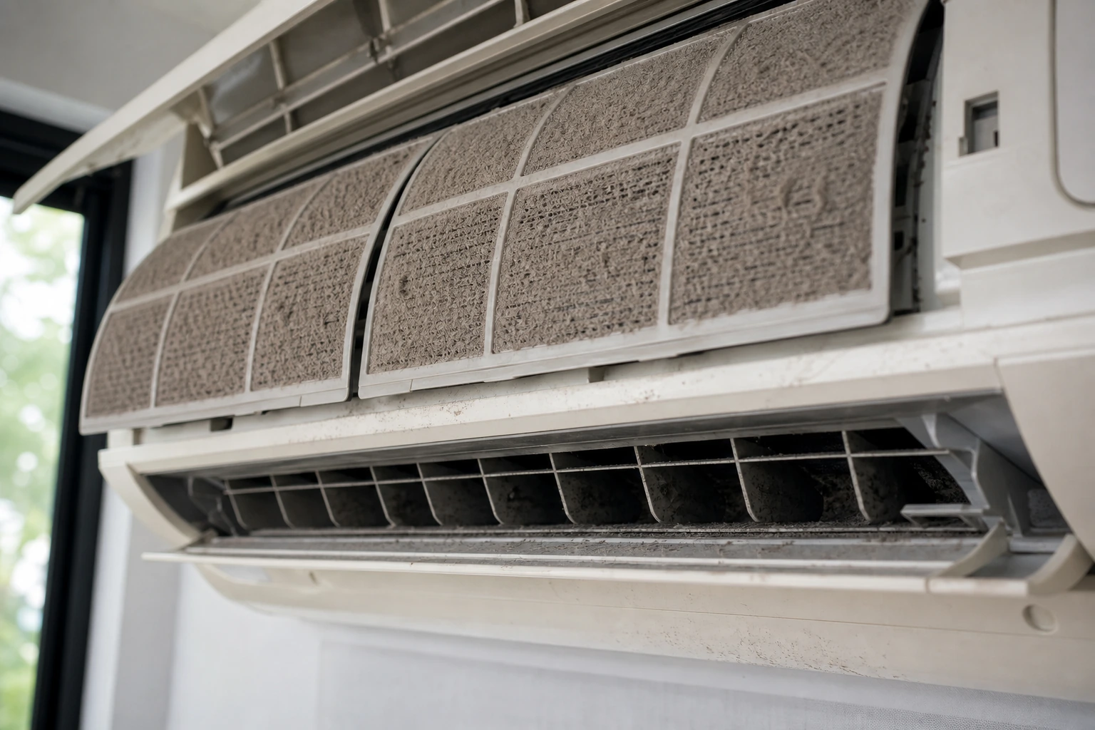 Dàn lạnh bám bụi cần vệ sinh định kỳ