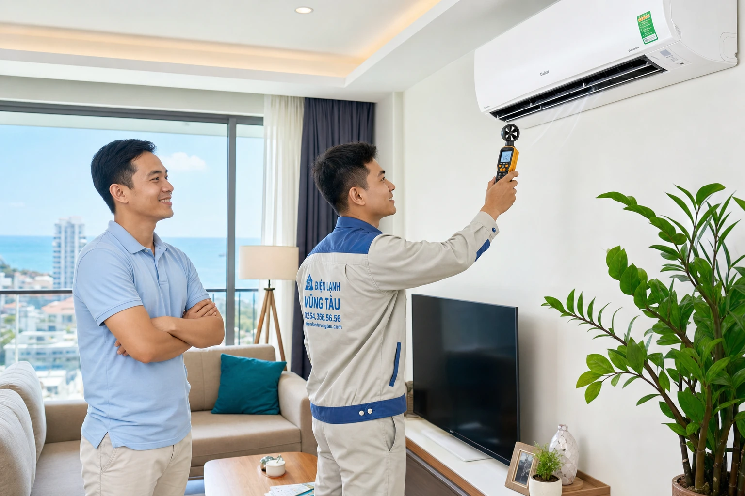 Kiểm tra máy lạnh sau khi vệ sinh tại nhà