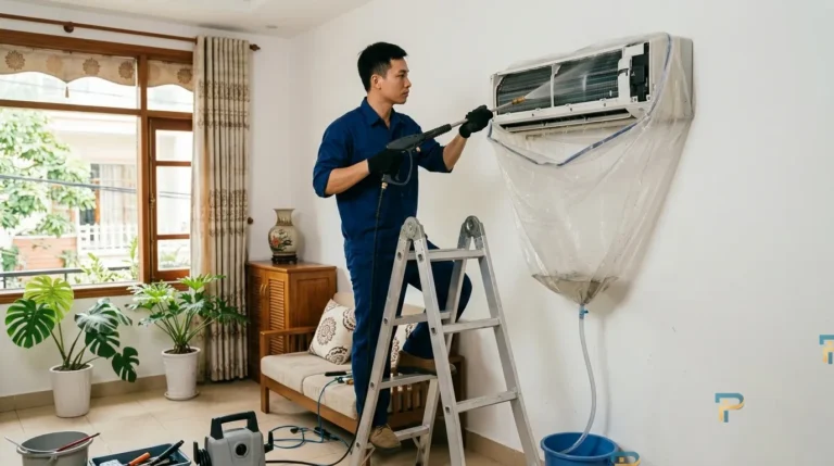 Thợ vệ sinh máy lạnh tại nhà ở Vũng Tàu