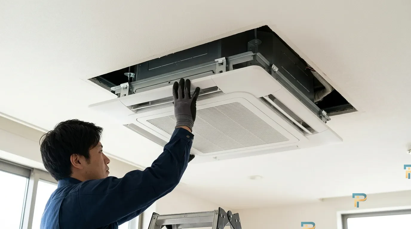 Lắp đặt mặt nạ panel hoàn thiện quá trình thi công