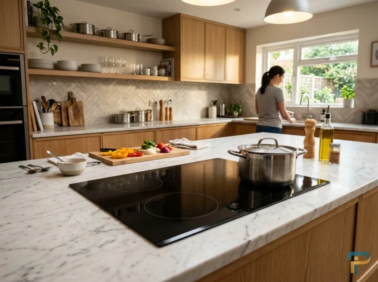 Mặt kính vùng nấu sau khi tắt bếp từ nấu xong có nên rút điện không