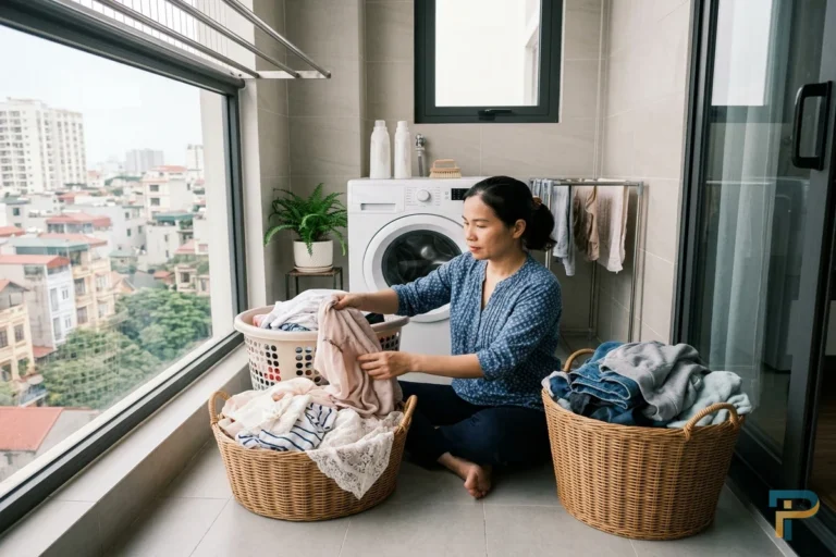 Phân loại quần áo trước khi giặt để tránh máy giặt bị xoắn quần áo