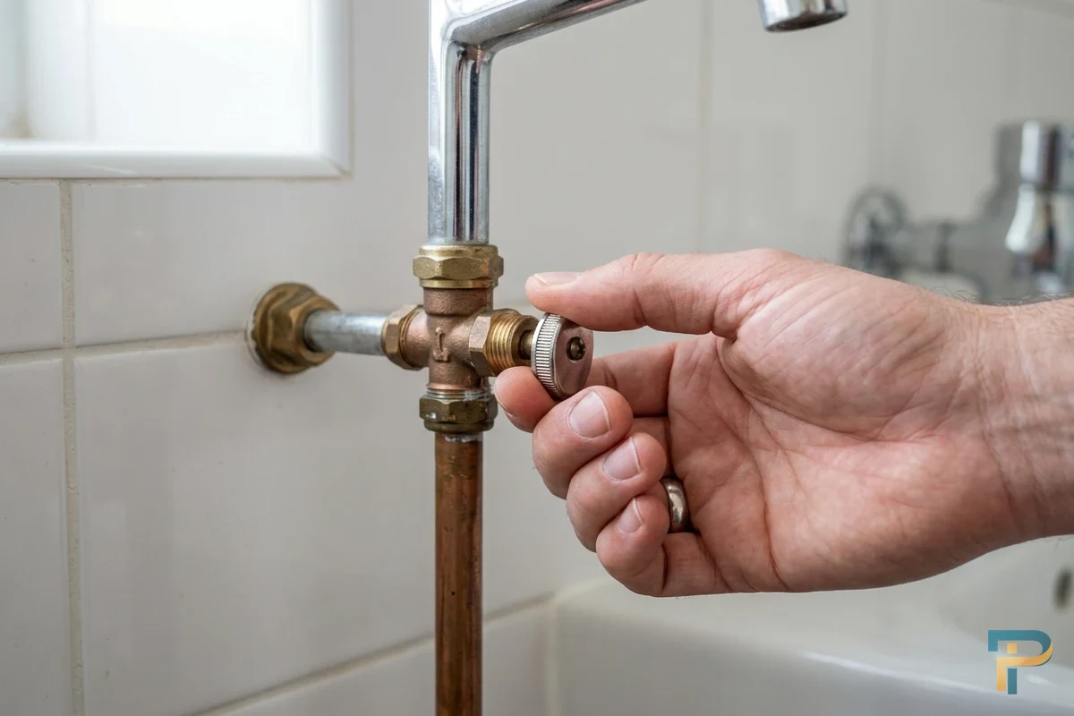 Khóa van cấp nước an toàn khi phát hiện máy nước nóng bị rỉ nước